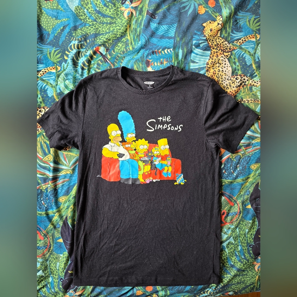 The Simpsons Black Graphic T-Shirt